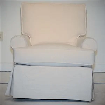 Slipcovered Swivel Glider